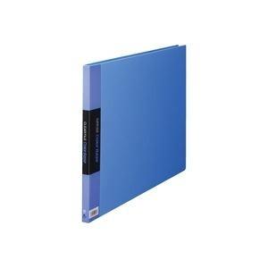 （まとめ）キングジム クリヤーファイル 20P 150C A3E 青〔×10セット〕