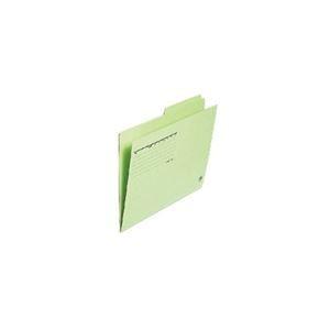 （まとめ）プラス カットフォルダー 2山 FL-062IF A4 緑 10枚〔×10セット〕