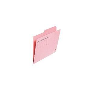 （まとめ）プラス カットフォルダー 2山 FL-062IF A4 桃 10枚〔×10セット〕