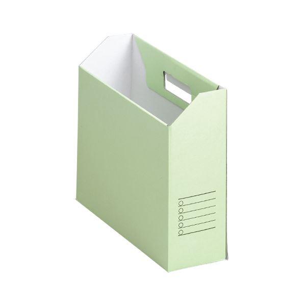 （まとめ） 山田紙器 整理保存用具カートン A4判ヨコ型（納める幅94粍）10個入 FB-LG もえぎ 〔×2仕掛ける〕