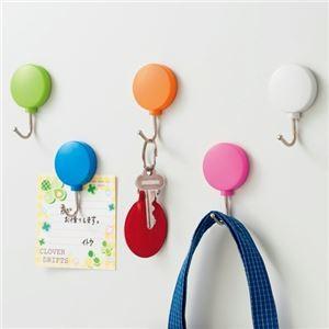（まとめ） TANOSEE カラーマグネットフック スイング 耐荷重約1kg 青 1個 〔×40セット〕の画像