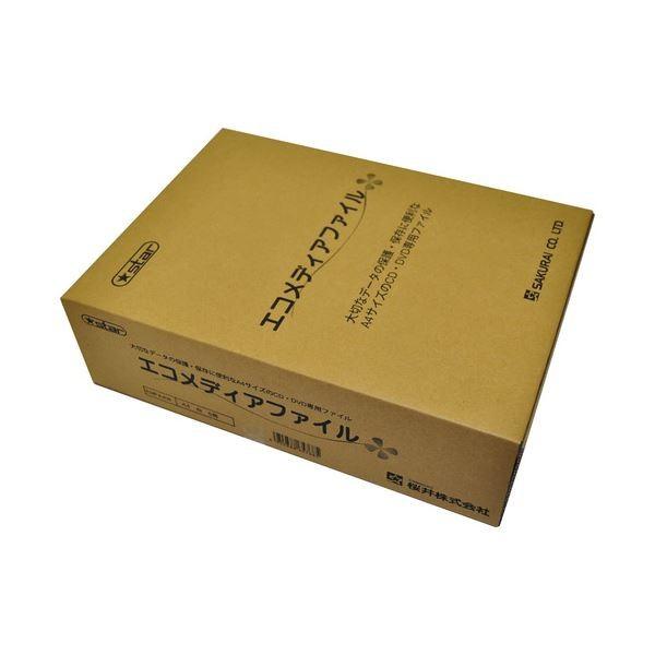 （まとめ） 桜井 エコメディアファイル スリムA4 6穴 白 EMFA4WS 1パック（5冊） 〔×4セット〕