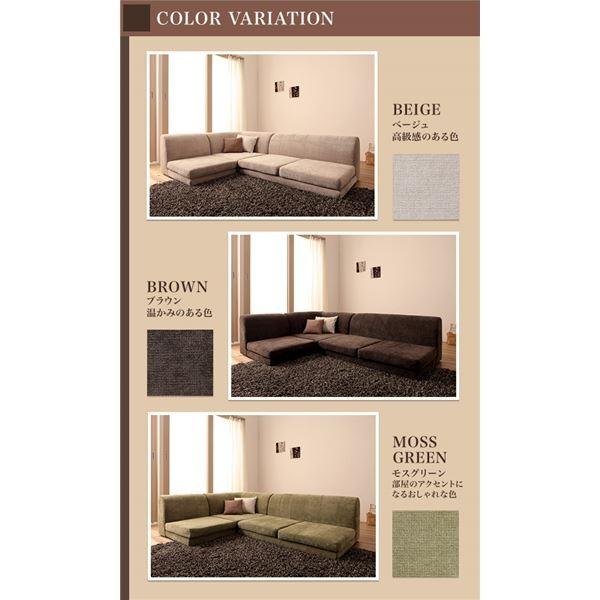 ソファー〔COLTY〕（ロータイプ）_ポケットコイル_コーナーBタイプ ベージュ カバーリングフロアコーナーソファ〔COLTY〕コルティ ロータイプ _ポケットコイル_コーナーBタイプ ベージュ COLTY