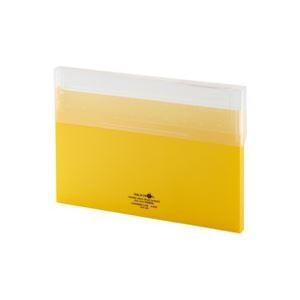 (業務用100セット) LIHITLAB コングレスケース薄型 A-5035-5 黄