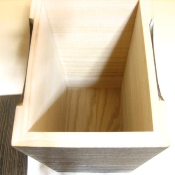 桐の米びつ/ライスストッカー 〔10kg用/焼桐〕 縦長型 泉州留河 日本製の画像