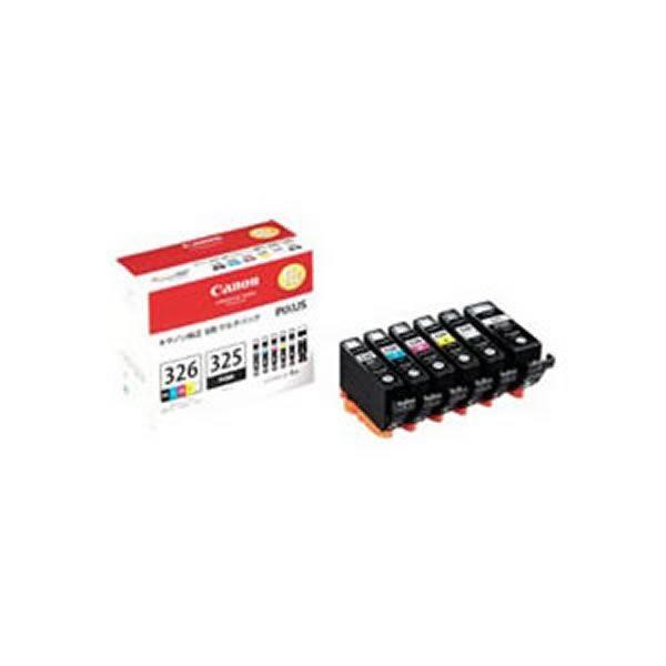 (業務用3セット) 〔純正品〕 Canon キャノン インクカートリッジ/トナーカートリッジ 〔BCI-326+325/6MP〕 6色パック