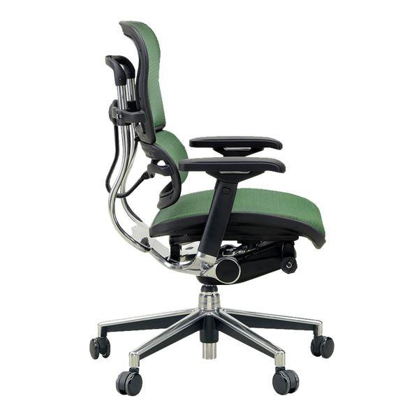 専用出品 オフィスチェア アームレスト付き ランバーサポート付き ハイタイプ グリーン〔代引不可〕 【Q1329992216】(48070円)