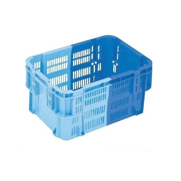 〔5個セット〕 業務用コンテナボックス/食品用コンテナー 〔NF-M39〕 ダークブルー/ブルー 材質：PP
