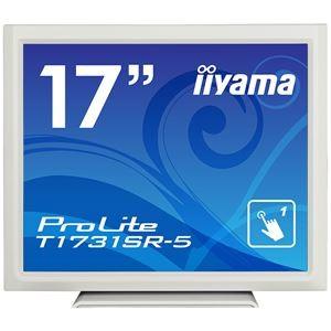 iiyama 17型タッチパネル液晶ディスプレイ ProLite T1731SR-5（抵抗膜方式／USB通信／シングルタッチ／防塵防滴／D-SUB／HDMI／DP） ホワイト T1731SR-W5