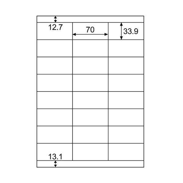 （まとめ）ヒサゴ エコノミーラベル A4 24面70×33.9mm 上下余白付 ELM021S 1冊(30シート) 〔×5セット〕の画像
