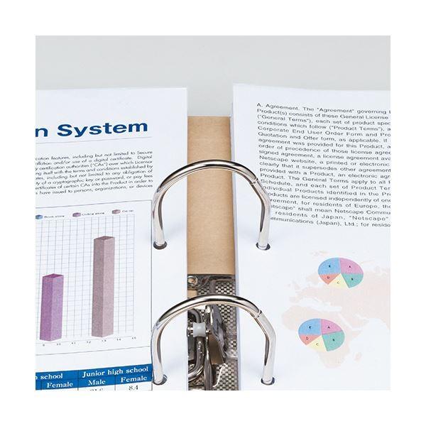 TANOSEE保存用レバー式アーチファイルN A4タテ 背幅77mm 赤 1セット(24冊)の画像