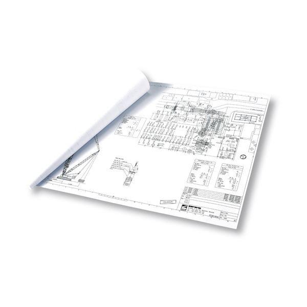 TANOSEEPPC・LEDプロッタ用普通紙 A1ロール 594mm×200m 3インチ紙管 素巻き 1箱(2本)の画像