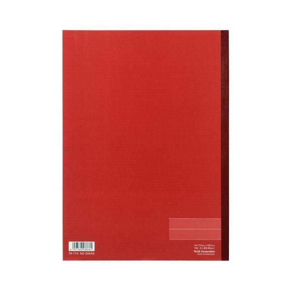 (まとめ）プラス ノートブック NO-204AS A4 A罫 10冊〔×5セット〕