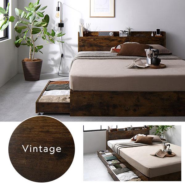 ベッド シングル ベッドフレームのみ ホワイト 収納付き 宮付き : SHOP