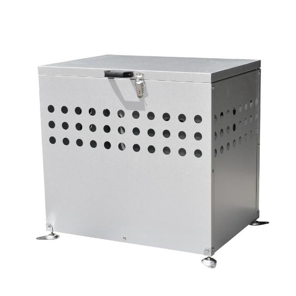 大型 ダストボックス ゴミ箱 屋外用 〔 200L 〕 DST-700 ガルバリウム鋼板 メタルテック 組立品〔代引不可〕
