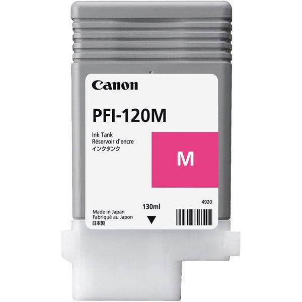 （まとめ）〔純正品〕CANON 2887C001 PFI-120M インクタンク マゼンタ〔×5セット〕