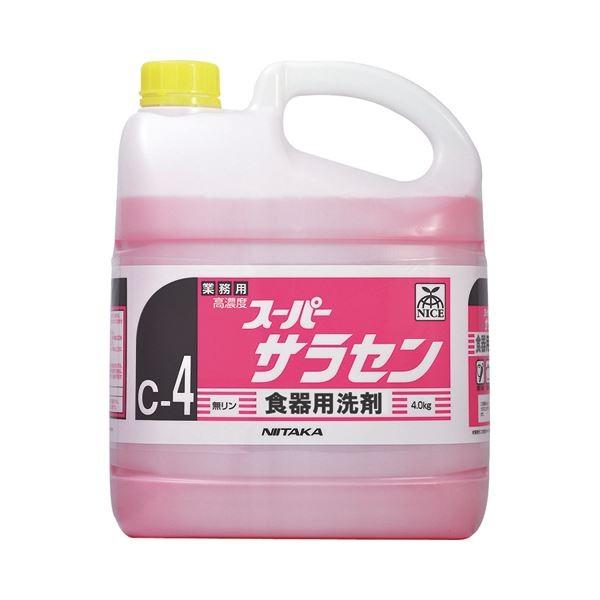 (まとめ) ニイタカ スーパーサラセン 4K（C-4） 業務用 4kg 1本 〔×5セット〕
