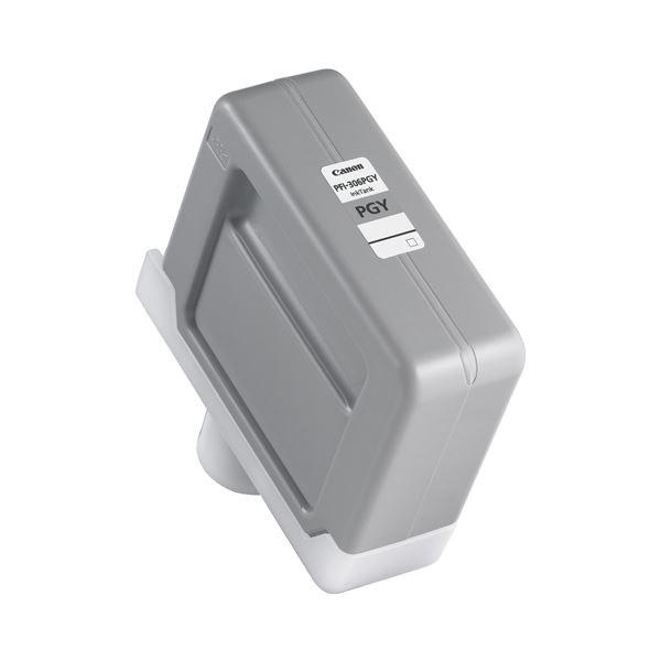(まとめ) キヤノン Canon インクタンク PFI-306 顔料フォトグレー 330ml 6667B001 1個 〔×5セット〕