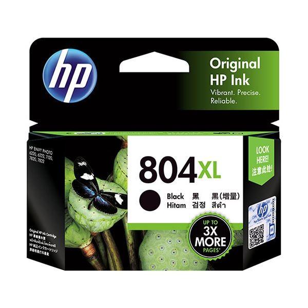(まとめ) HP HP804XL インクカートリッジ黒(増量) T6N12AA 1個 〔×5セット〕
