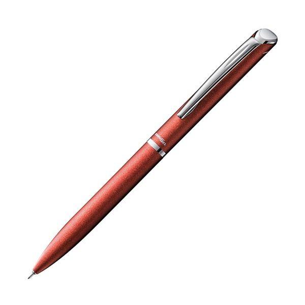 (まとめ) ぺんてる ゲルインキボールペンエナージェル フィログラフィ 0.5mm 黒 （軸色：レッド） BLN2005B 1本 〔×10セット〕