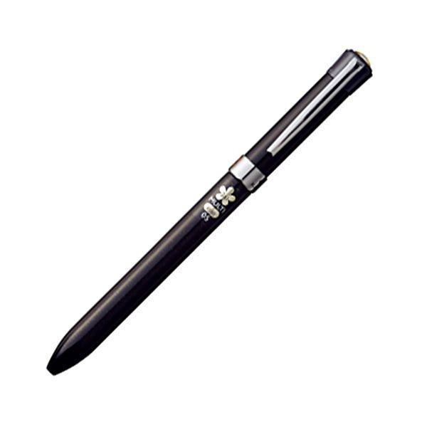 (まとめ) 三菱鉛筆 多機能ペン ジェットストリームFシリーズ 0.5mm （軸色 ルミナスブラック） MSXE370105.24 1本 〔×10セット〕