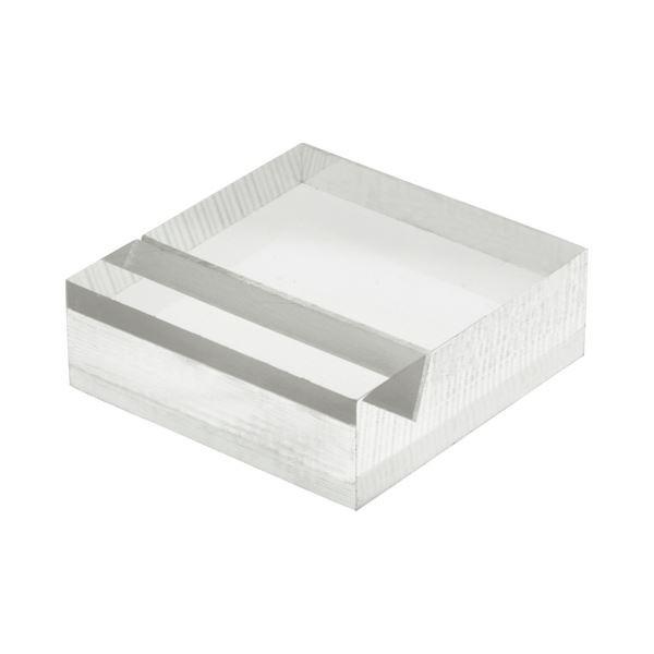 (まとめ) 光 透明アクリルカード立て 30×30×10mm A339-1-6 1パック（6個） 〔×10セット〕