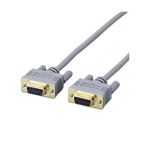 (まとめ) エレコムRS-232Cケーブル(ノーマル) D-Sub9pinメス 1.5m C232N-915 1本 〔×10セット〕