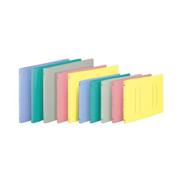 (まとめ) コクヨ フラットファイル(PP) A4ヨコ 150枚収容 背幅20mm イエロー フ-H15Y 1セット(10冊) 〔×10セット〕_1