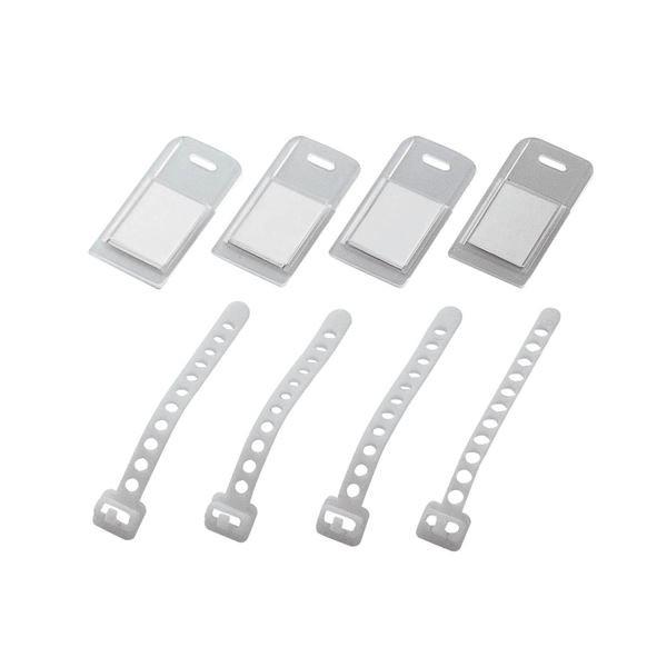 (まとめ) エレコム ケーブル用ネームタグ EKC-NTN01 1パック（4本） 〔×30セット〕