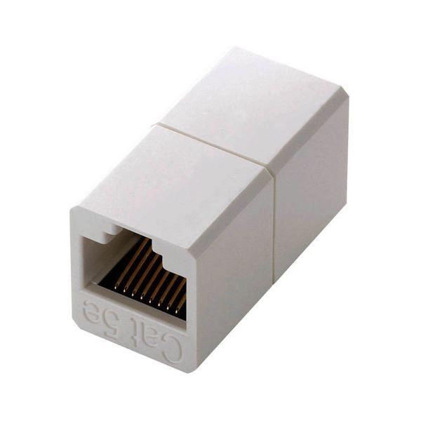 (まとめ) エレコム コンパクトRJ45延長コネクタ カテゴリー5用 LD-RJ45JJ5Y2 1個 〔×30セット〕