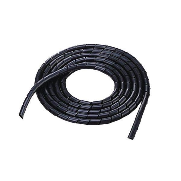 (まとめ) エレコム ケーブルスパイラルチューブ内径6mm 長さ2m ブラック BST-6BK 1本 〔×30セット〕