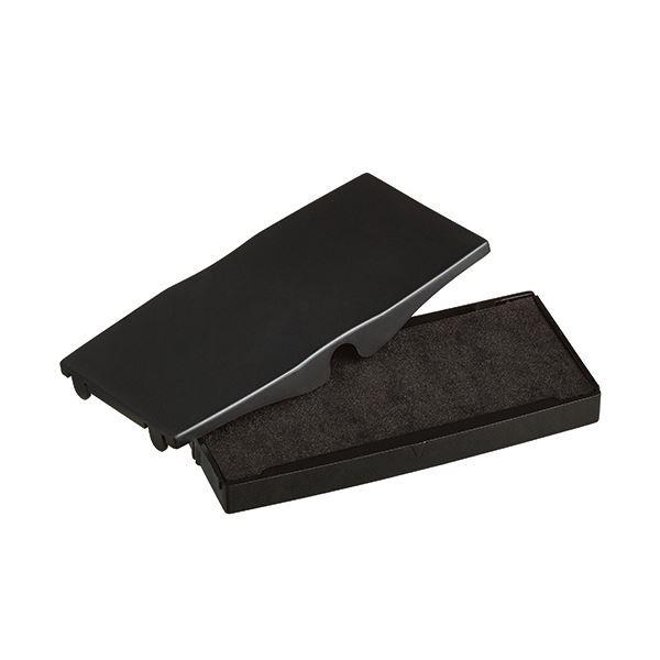 (まとめ) シャイニー スタンプ内蔵型角型印S-855専用パッド 黒 S-855-7B 1個 〔×30セット〕