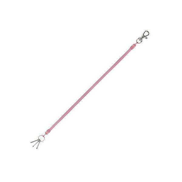 (まとめ) レイメイ藤井 コイルキーチェーン26~100cm ピンク GLK301P 1個 〔×50セット〕
