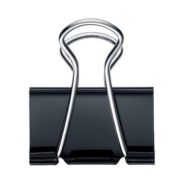 (まとめ) TANOSEE ダブルクリップ 大 口幅32mm ブラック 1箱（10個） 〔×100セット〕の画像