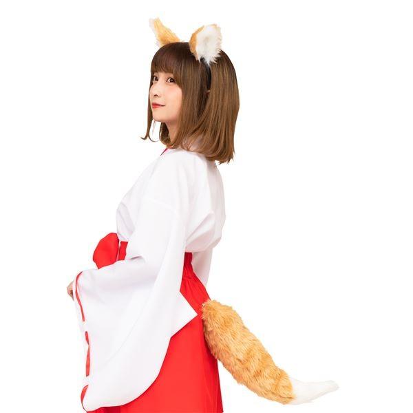 コスプレ衣装/コスチューム〕 けもみみしっぽセット きつね : SHOP