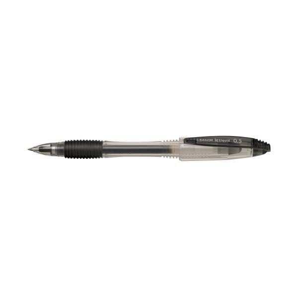 【SALE／60%OFF】 （まとめ）セーラー万年筆 ICリキッドボールペン0.5mm ブラック（×100セット） 万年筆