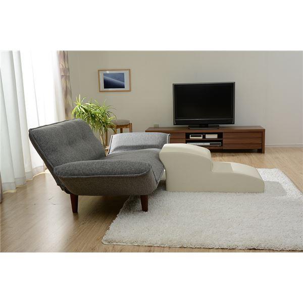 ドッグステップ/ペット用品 〔2段 ブラック〕 幅40.5cm 合皮/合成皮革張地 ウレタンフォーム 〔リビング 室内犬〕〔代引不可〕_4