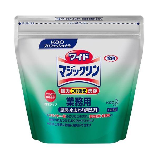 （まとめ）花王 ワイドマジックリン 業務用1.2kg 1個〔×5セット〕