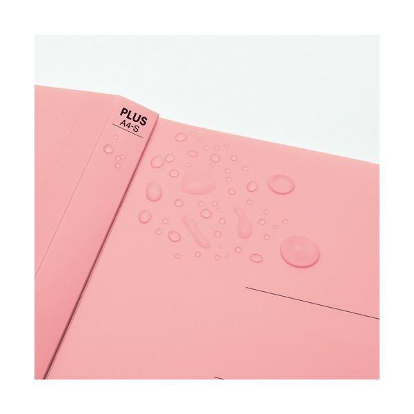 （まとめ）プラス たすけあ 利用者カルテフラットファイル A4タテ ピンク FL-805FF-PK 1パック（10冊）〔×10セット〕の画像