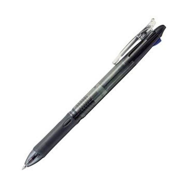 （まとめ）ゼブラ 3色油性ボールペンクリップ-オン スリム3C 0.7mm（軸色：クリア ブラック）B3A5-TM-CBK 1本〔×50セット〕