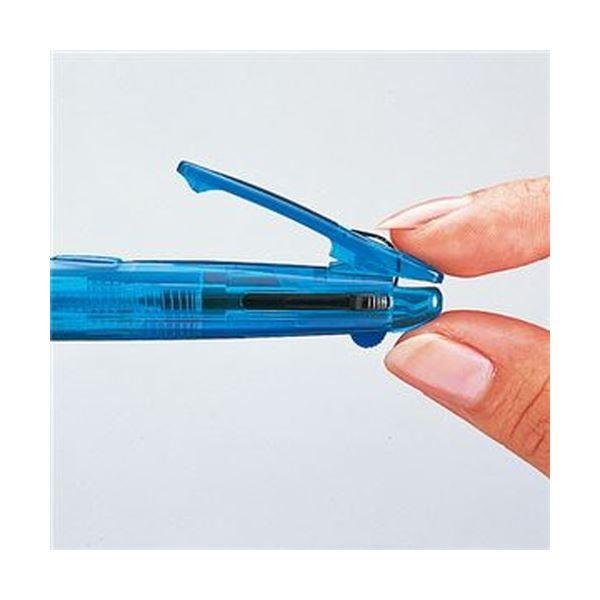 （まとめ）ゼブラ 3色油性ボールペンクリップ-オン スリム3C 0.7mm（軸色：クリア ブラック）B3A5-TM-CBK 1本〔×50セット〕の画像