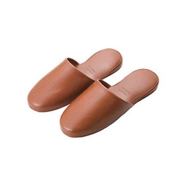 （まとめ）TRUSCOかぶりプラットスリッパブラウン V-2002BR 1足〔×20セット〕