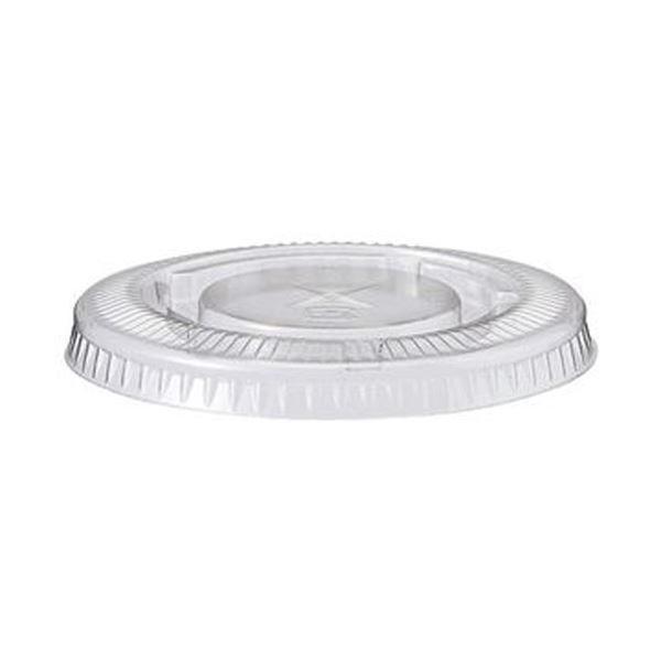 （まとめ）TANOSEE PETカップ フタ270ml用 1パック（100枚）〔×20セット〕