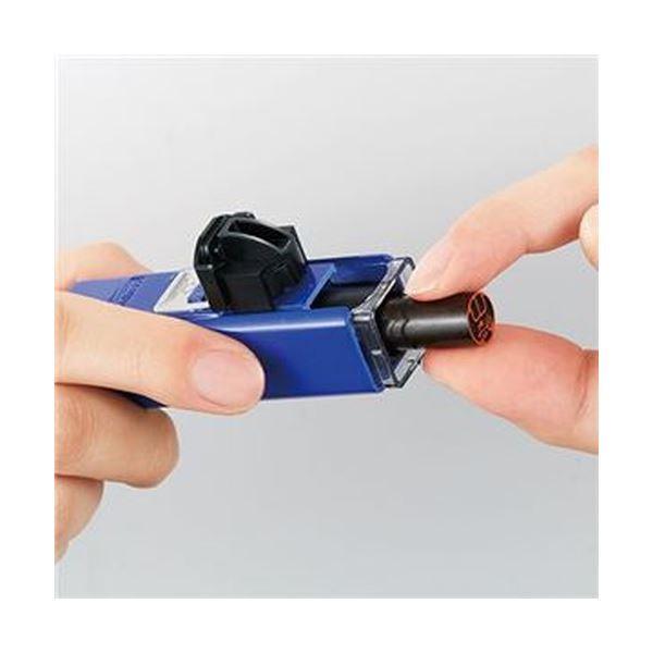 （まとめ）シヤチハタ ワンタッチ式印鑑ホルダーハンコ・ベンリN ホワイト CPHN-A6 1個〔×20セット〕の画像