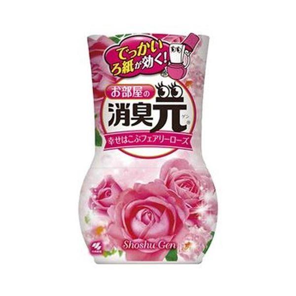 （まとめ）小林製薬 お部屋の消臭元幸せはこぶフェアリーローズ 400ml 1セット（3個）〔×10セット〕