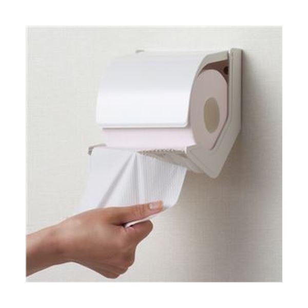 （まとめ）シマブン トイレットペーパーホルダーおくだけ 標準タイプ オフホワイト OT-946-500-7 1個〔×5セット〕