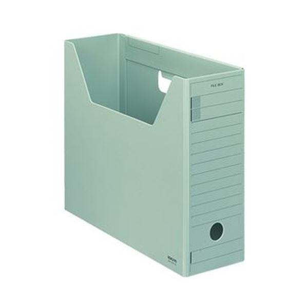 （まとめ）コクヨ ファイルボックス-FS（Hタイプ）A4ヨコ 背幅102mm 緑 A4-LFH-g 1セット（5冊）〔×3セット〕
