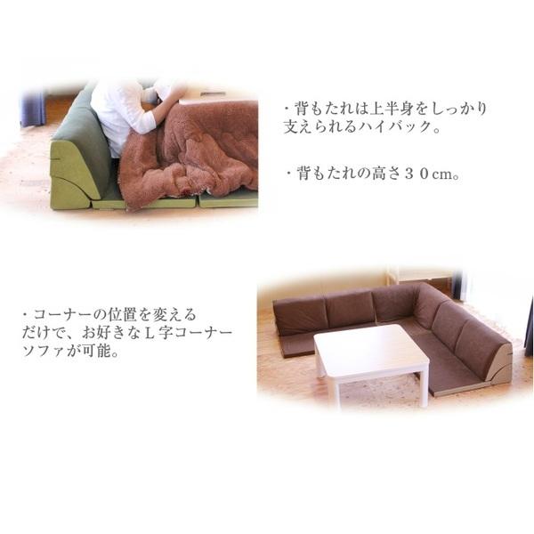 日本製 フロアマット付き ソファセット 〔グレー 〕麻風織り生地