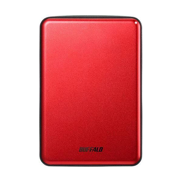 バッファロー MiniStationUSB3.1（Gen1）対応 アルミ素材＆薄型ポータブルHDD 1TB レッド HD-PUS1.0U3-RDD 1台_1