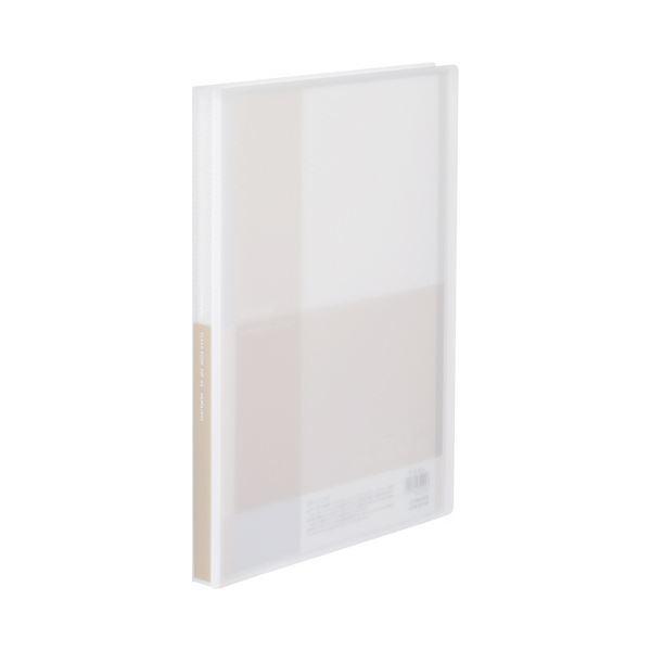 （まとめ）コクヨ クリヤーブック（Glassele） 固定式 A4タテ 40ポケット オフホワイト ラ-GL40W 1冊 〔×30セット〕